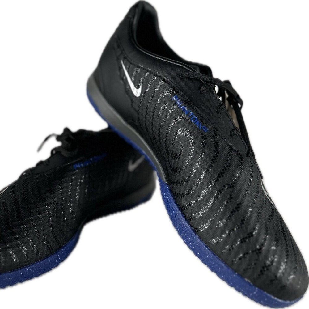 Nike Men's Phantom GX Academy IC Shoes Black Royal Blue DD9475-040 Size 10.5